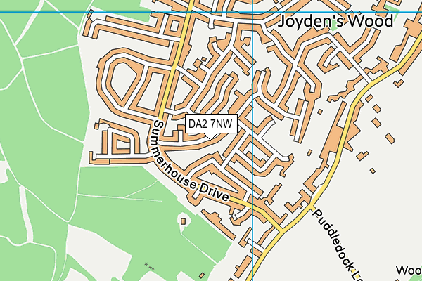 DA2 7NW map - OS VectorMap District (Ordnance Survey)