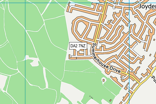 DA2 7NZ map - OS VectorMap District (Ordnance Survey)