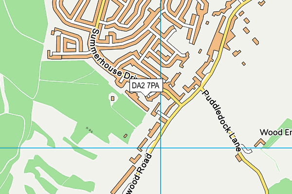 DA2 7PA map - OS VectorMap District (Ordnance Survey)