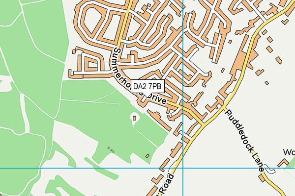 DA2 7PB map - OS VectorMap District (Ordnance Survey)