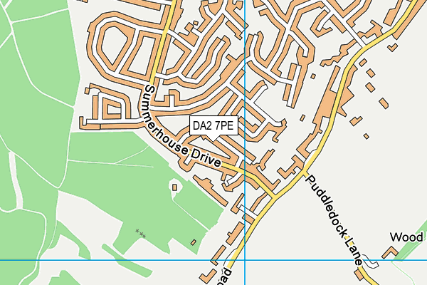 DA2 7PE map - OS VectorMap District (Ordnance Survey)