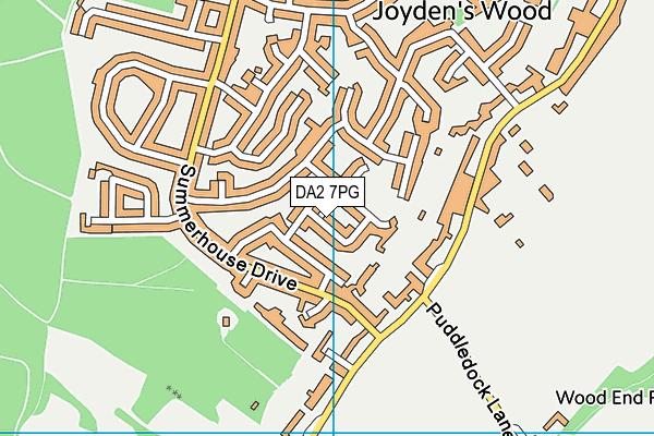 DA2 7PG map - OS VectorMap District (Ordnance Survey)