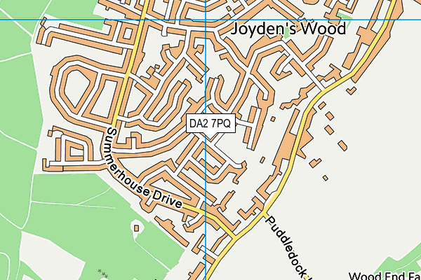 DA2 7PQ map - OS VectorMap District (Ordnance Survey)
