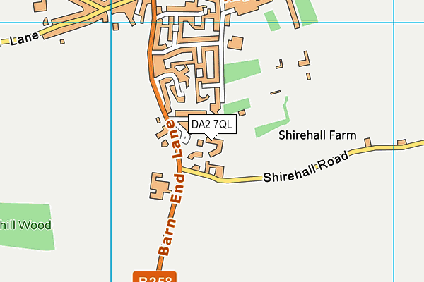 DA2 7QL map - OS VectorMap District (Ordnance Survey)