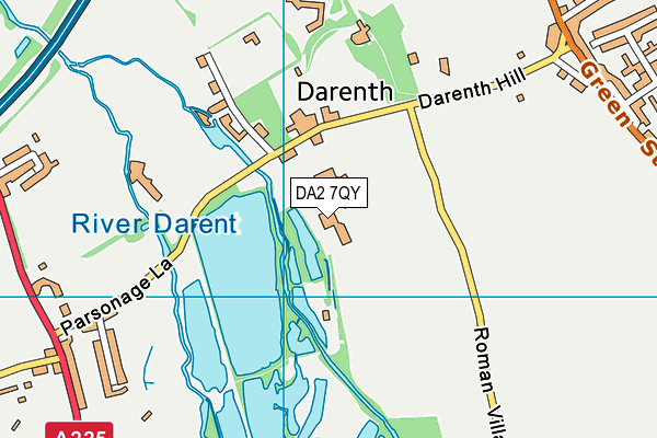 DA2 7QY map - OS VectorMap District (Ordnance Survey)