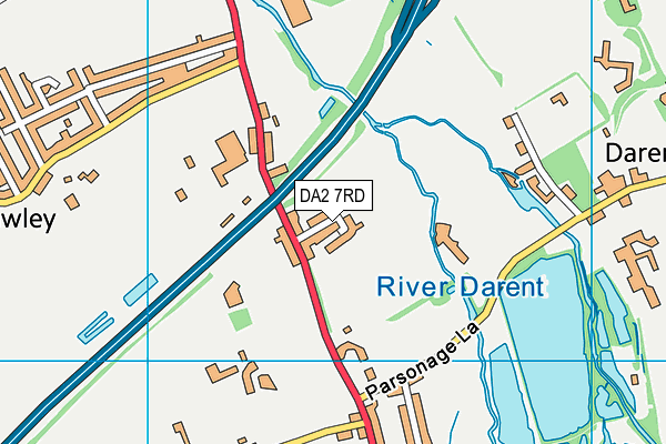 DA2 7RD map - OS VectorMap District (Ordnance Survey)