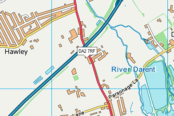 DA2 7RF map - OS VectorMap District (Ordnance Survey)
