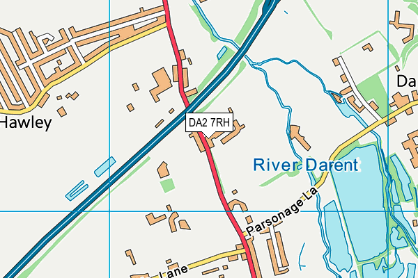 DA2 7RH map - OS VectorMap District (Ordnance Survey)