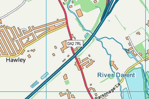 DA2 7RL map - OS VectorMap District (Ordnance Survey)