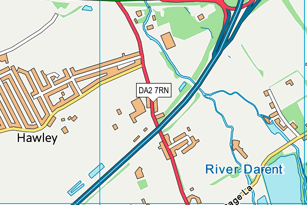 DA2 7RN map - OS VectorMap District (Ordnance Survey)