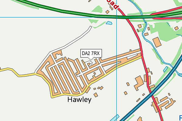 DA2 7RX map - OS VectorMap District (Ordnance Survey)