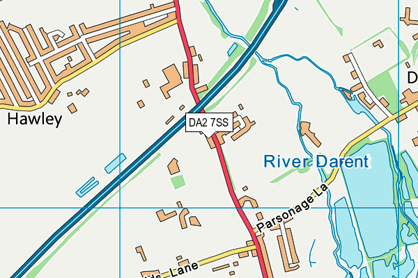 DA2 7SS map - OS VectorMap District (Ordnance Survey)