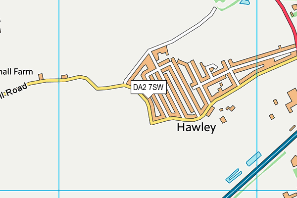 DA2 7SW map - OS VectorMap District (Ordnance Survey)