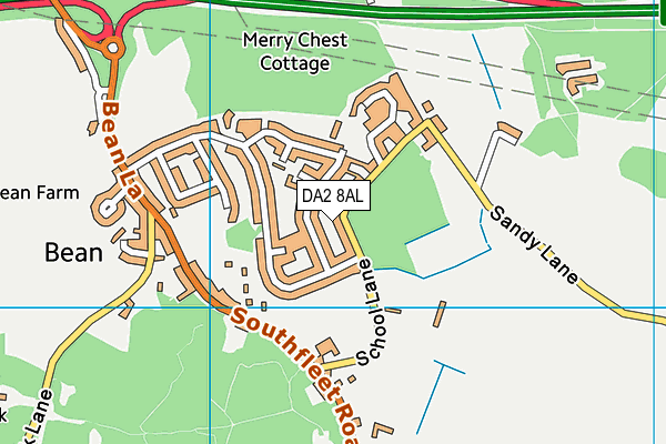 Bean Primary School map (DA2 8AL) - OS VectorMap District (Ordnance Survey)