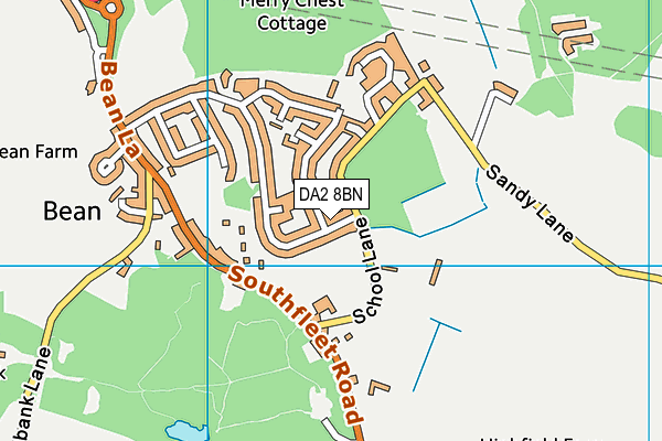 DA2 8BN map - OS VectorMap District (Ordnance Survey)