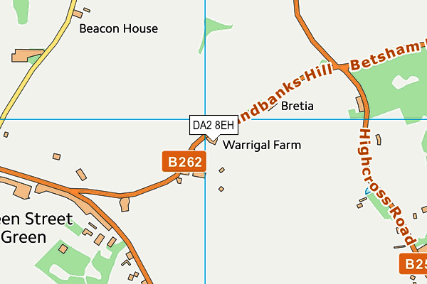 DA2 8EH map - OS VectorMap District (Ordnance Survey)