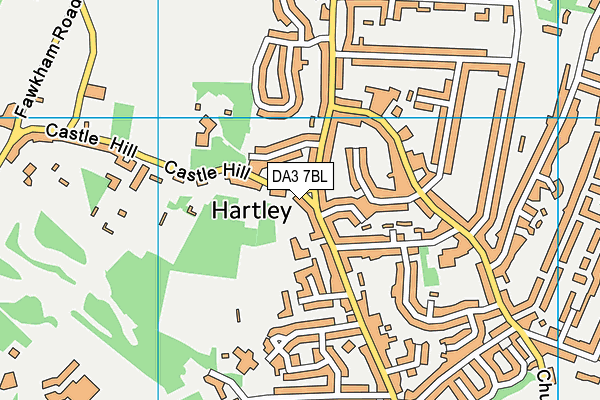 DA3 7BL map - OS VectorMap District (Ordnance Survey)