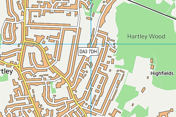 DA3 7DH map - OS VectorMap District (Ordnance Survey)