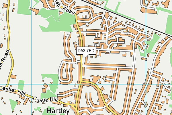 DA3 7ED map - OS VectorMap District (Ordnance Survey)