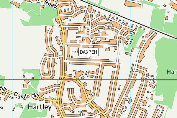 DA3 7EH map - OS VectorMap District (Ordnance Survey)
