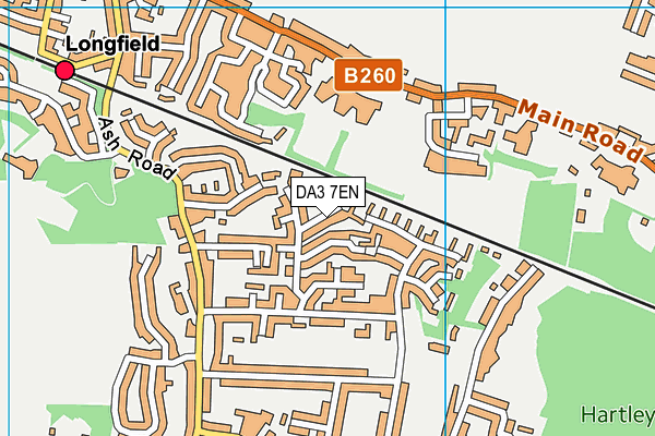 DA3 7EN map - OS VectorMap District (Ordnance Survey)