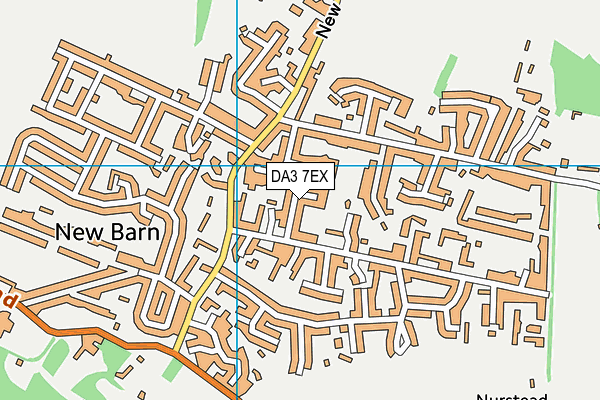 DA3 7EX map - OS VectorMap District (Ordnance Survey)