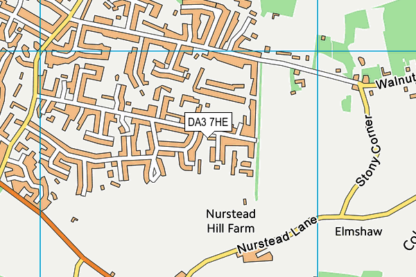 DA3 7HE map - OS VectorMap District (Ordnance Survey)