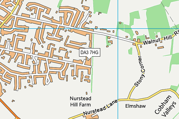 DA3 7HG map - OS VectorMap District (Ordnance Survey)