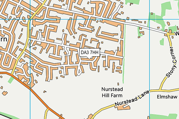 DA3 7HH map - OS VectorMap District (Ordnance Survey)