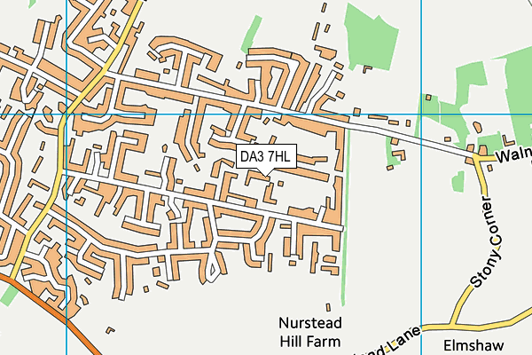 DA3 7HL map - OS VectorMap District (Ordnance Survey)