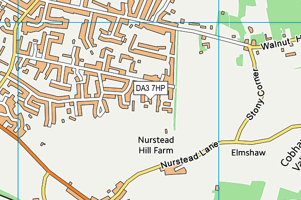 DA3 7HP map - OS VectorMap District (Ordnance Survey)