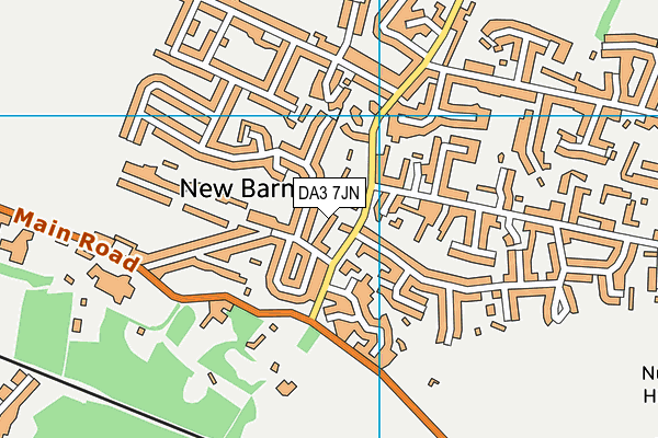 DA3 7JN map - OS VectorMap District (Ordnance Survey)