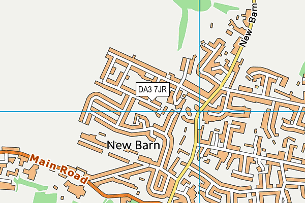DA3 7JR map - OS VectorMap District (Ordnance Survey)