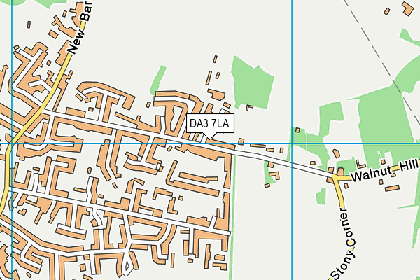 DA3 7LA map - OS VectorMap District (Ordnance Survey)