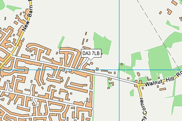 DA3 7LB map - OS VectorMap District (Ordnance Survey)