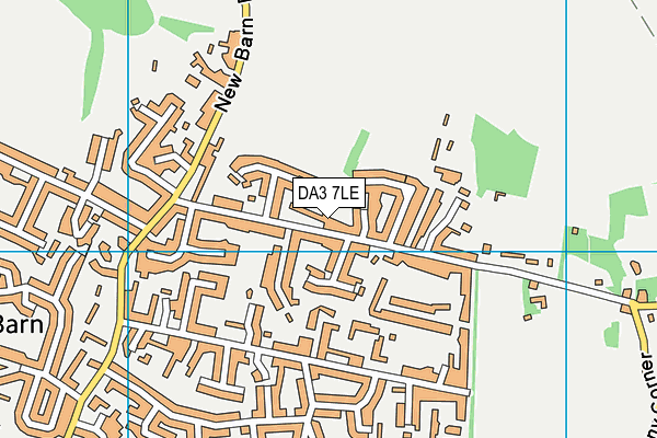 DA3 7LE map - OS VectorMap District (Ordnance Survey)