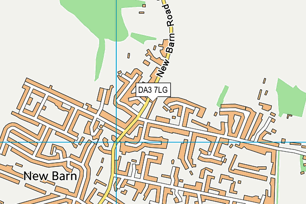 DA3 7LG map - OS VectorMap District (Ordnance Survey)