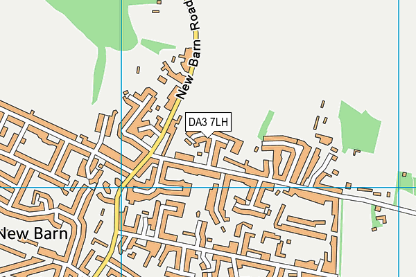 DA3 7LH map - OS VectorMap District (Ordnance Survey)