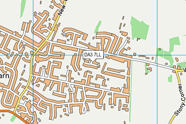 DA3 7LL map - OS VectorMap District (Ordnance Survey)