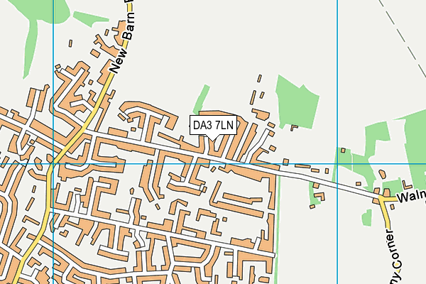 DA3 7LN map - OS VectorMap District (Ordnance Survey)