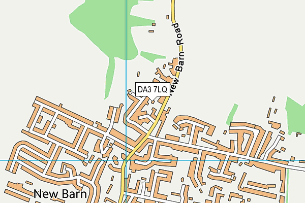 DA3 7LQ map - OS VectorMap District (Ordnance Survey)