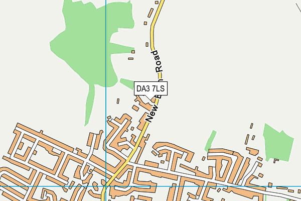 DA3 7LS map - OS VectorMap District (Ordnance Survey)