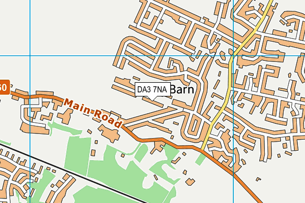 DA3 7NA map - OS VectorMap District (Ordnance Survey)