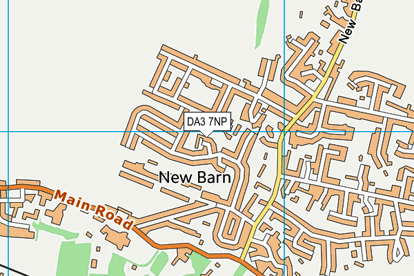 DA3 7NP map - OS VectorMap District (Ordnance Survey)