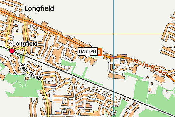 DA3 7PH map - OS VectorMap District (Ordnance Survey)