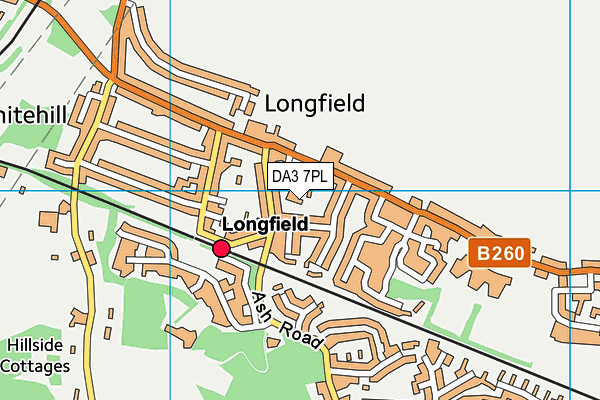 DA3 7PL map - OS VectorMap District (Ordnance Survey)