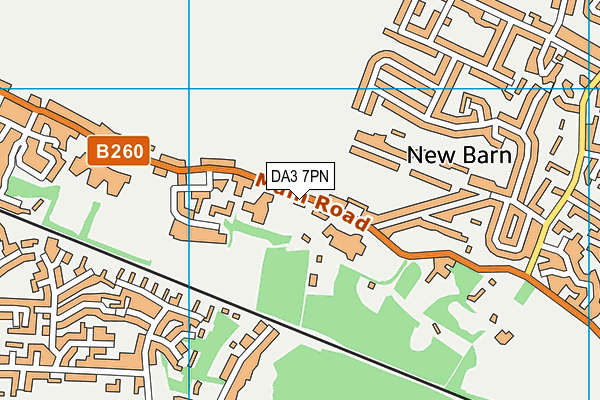 DA3 7PN map - OS VectorMap District (Ordnance Survey)