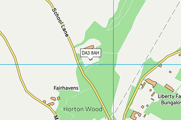 DA3 8AH map - OS VectorMap District (Ordnance Survey)