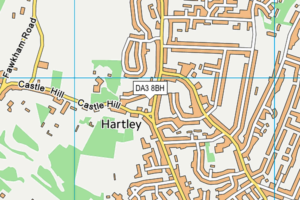 DA3 8BH map - OS VectorMap District (Ordnance Survey)