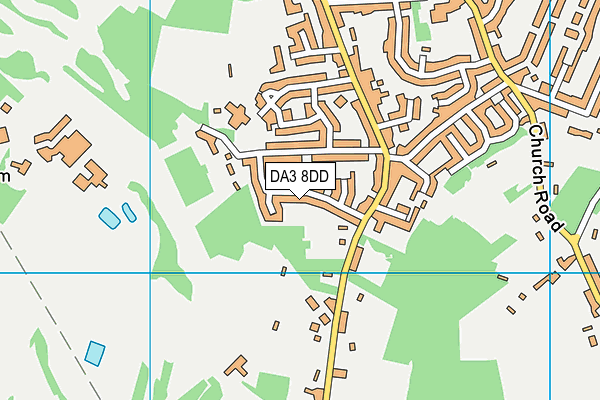 DA3 8DD map - OS VectorMap District (Ordnance Survey)